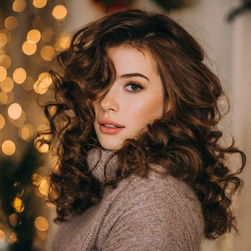 Classic Holiday Curls Idea