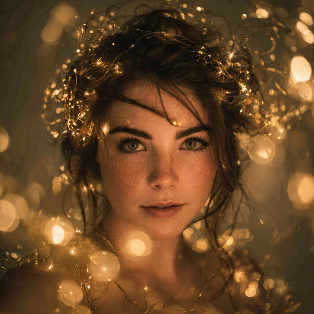 Twinkling Lights Hair Accent Idea