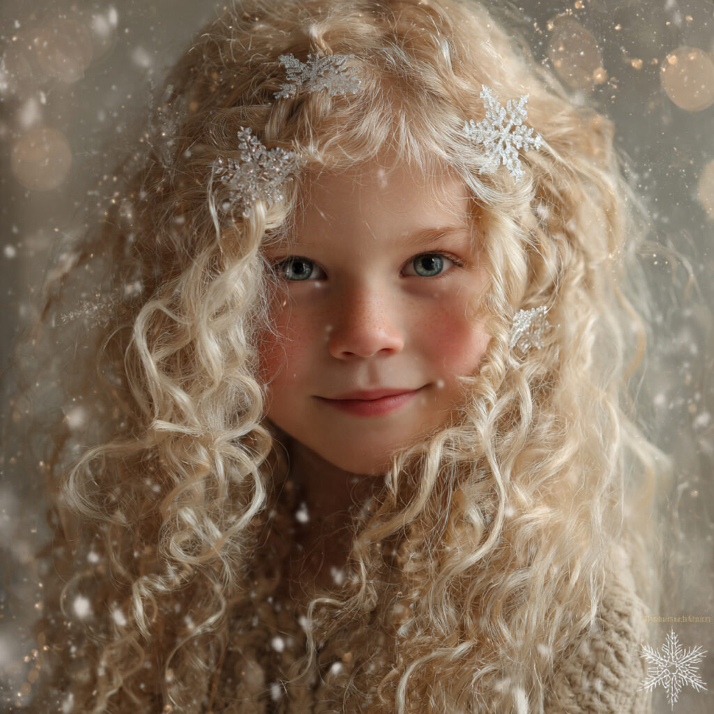 28 Best Christmas Hairstyles for Kids Ideas 5 Winter Wonderland Curls Idea