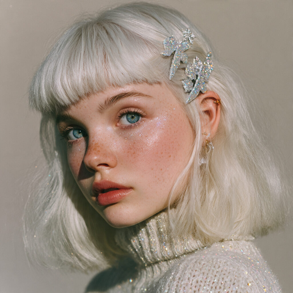 28 Best Christmas Hairstyles for Kids Ideas 15 Frosty Fringe Hairstyle Idea