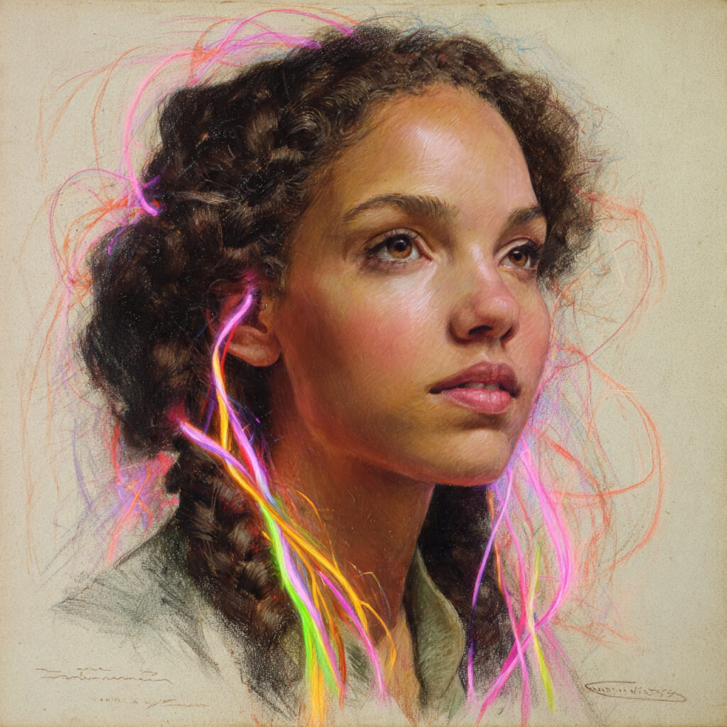 Neon Accent Strands Idea