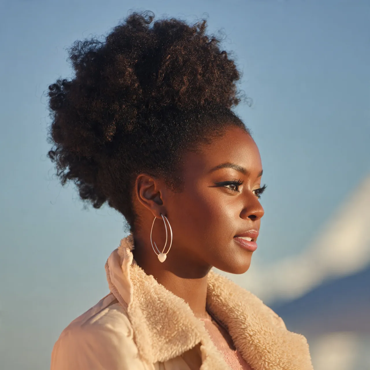 Afro Puff Valentine Style Ideas