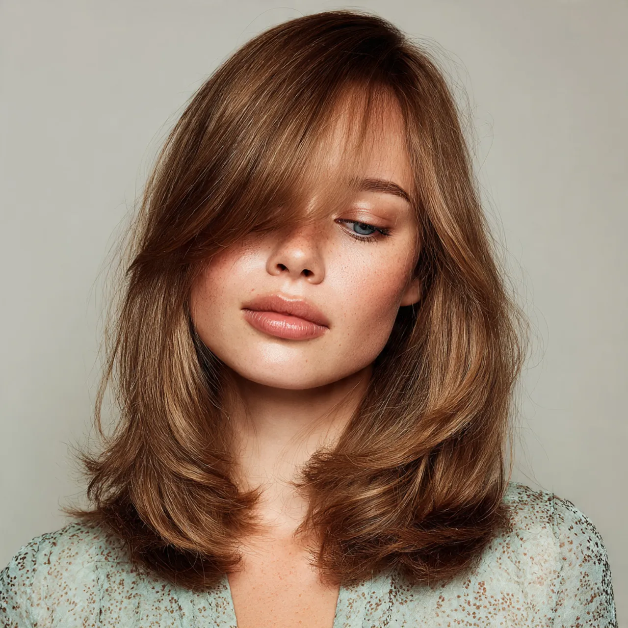 Airy Blowout Medium Hairstyle Ideas