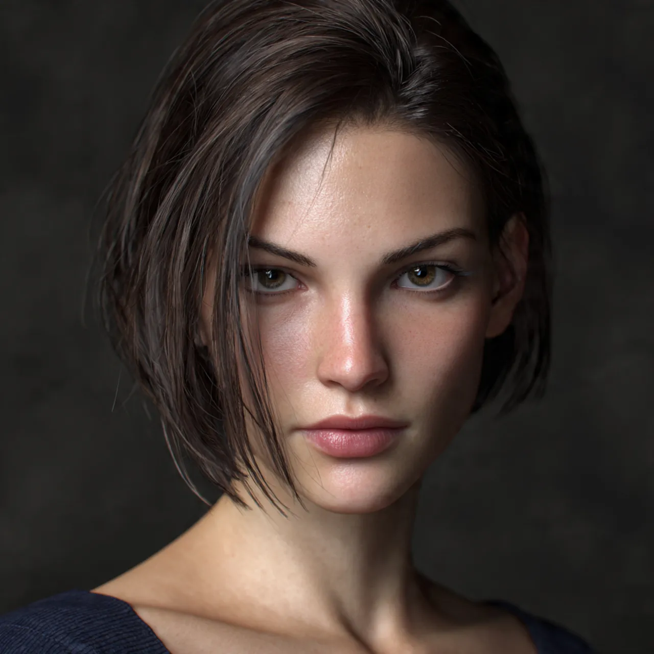 Androgynous Jill Valentine Haircut Idea