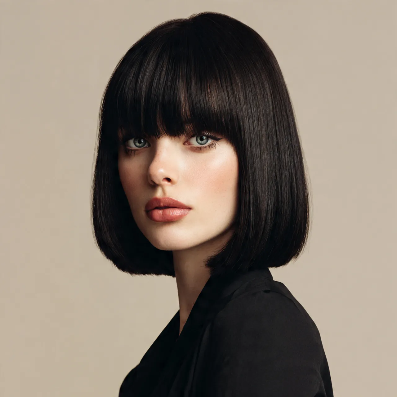 Blunt cut with bangs ideas