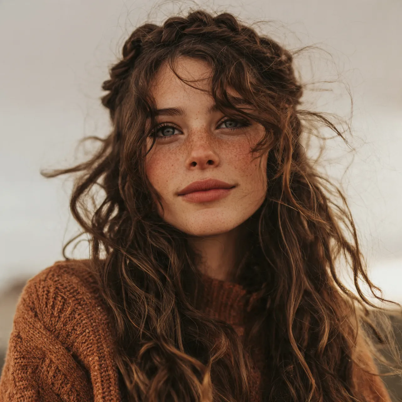 Boho Valentine Hairstyle Idea