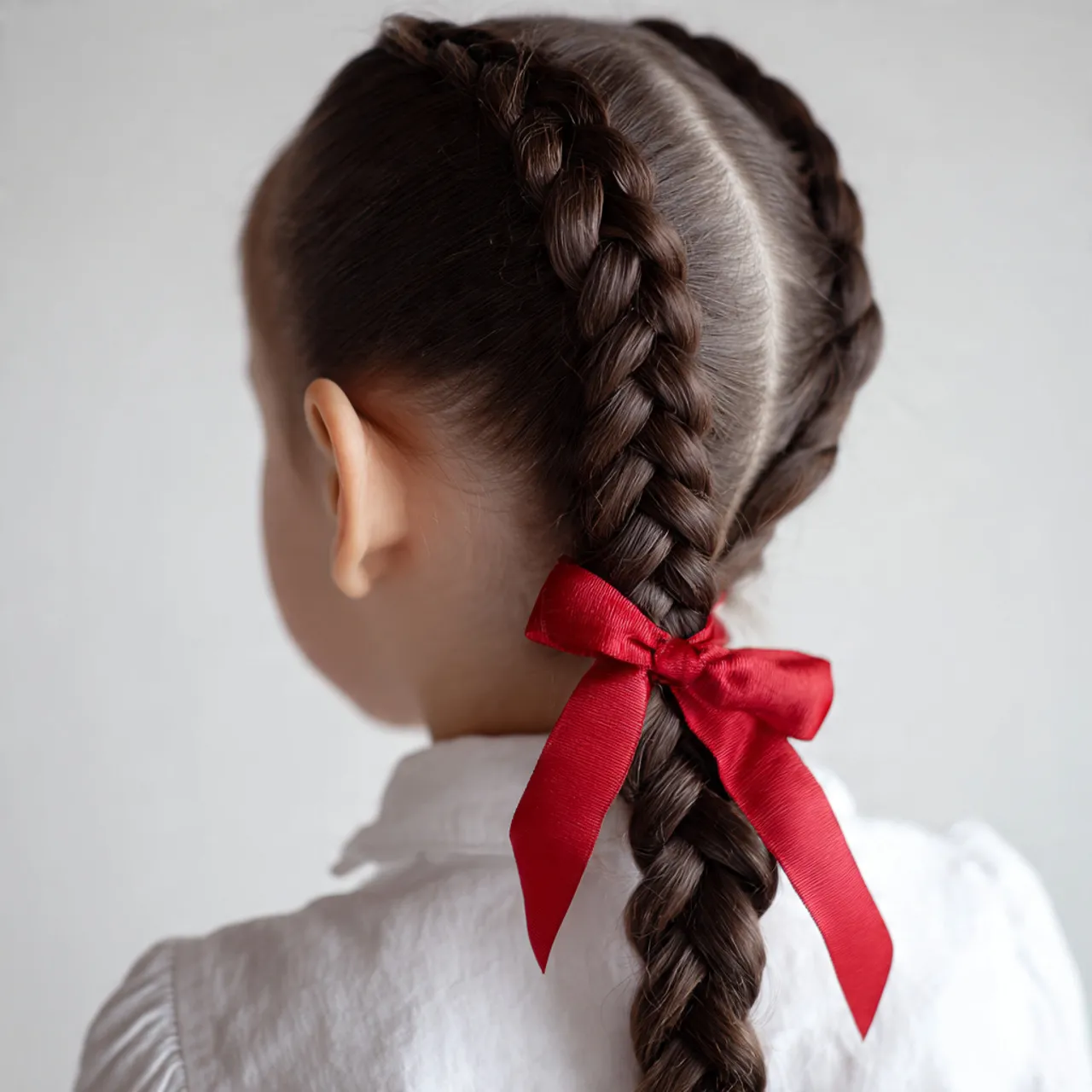 Braided Ponytail Valentine Hairstyle Ideas