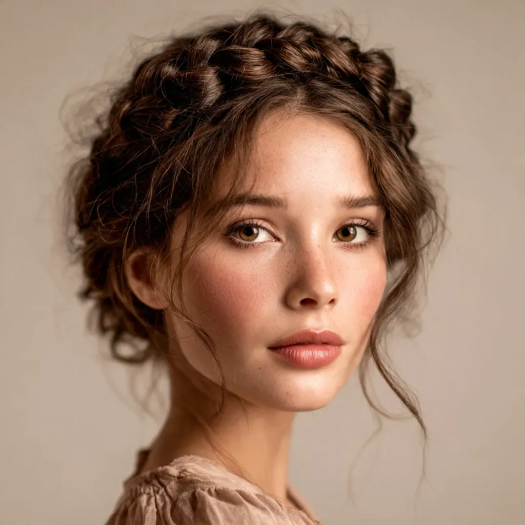 Braided crown Valentine ideas