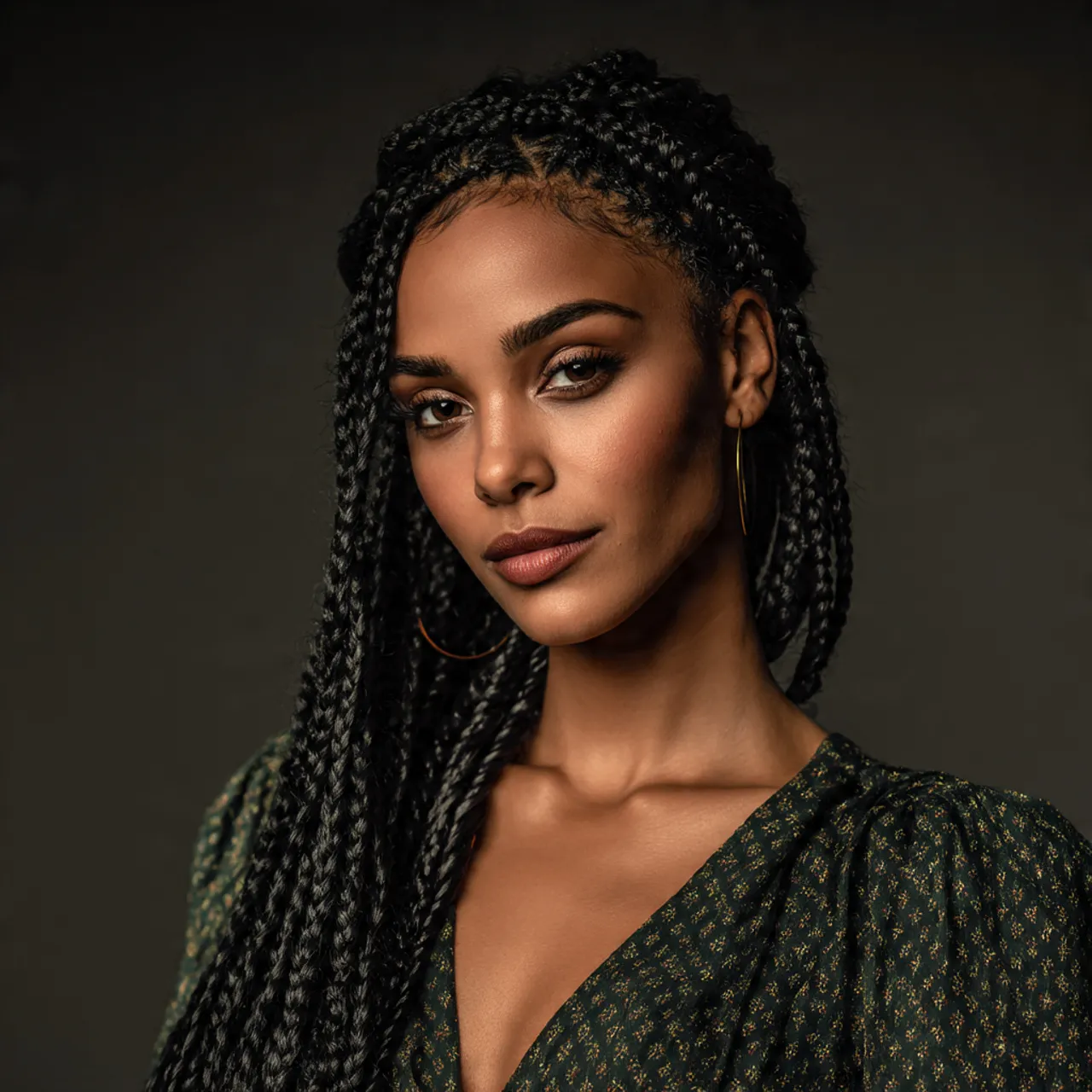 Classic Box Braids Valentine Ideas