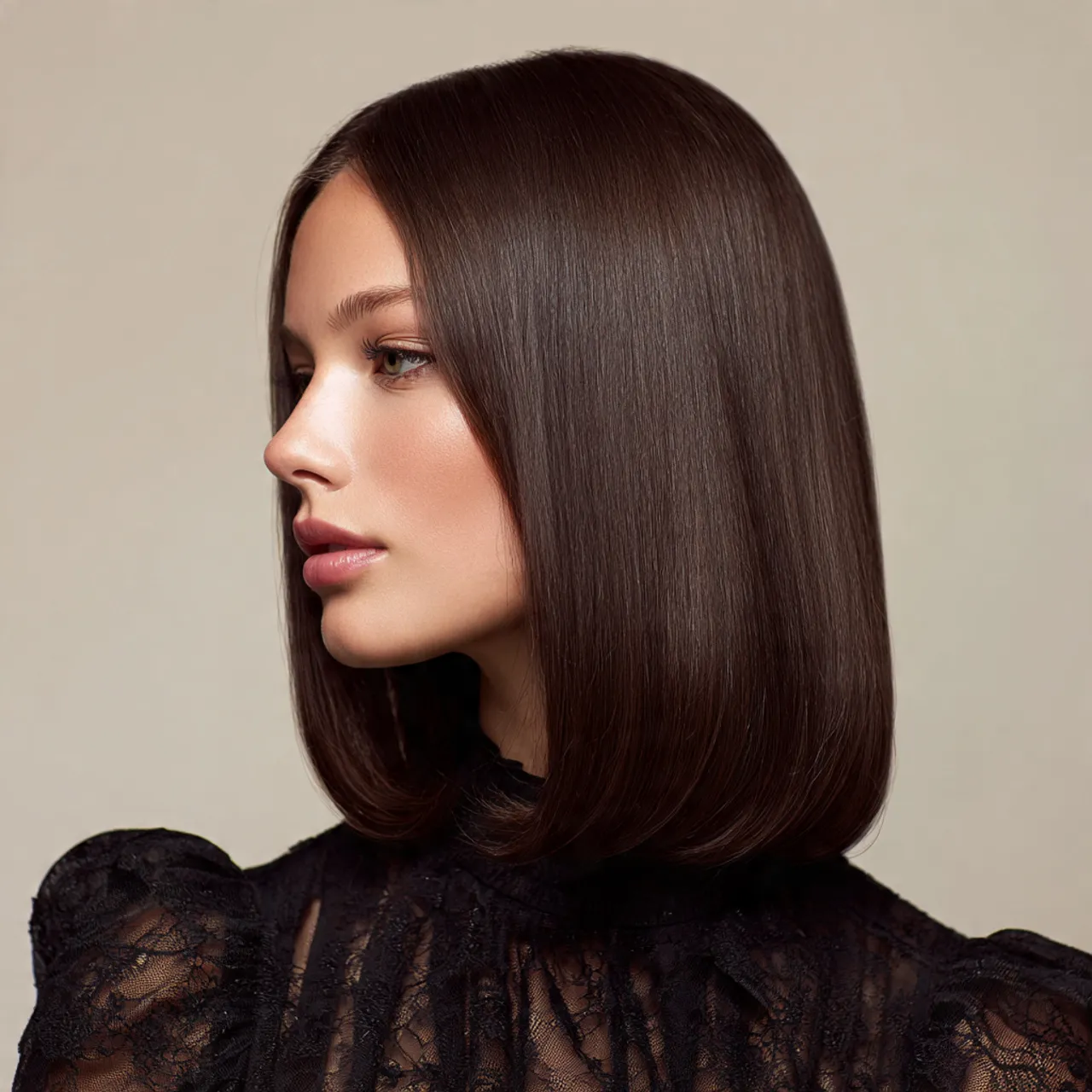 Classic Straight Hair Valentine Idea