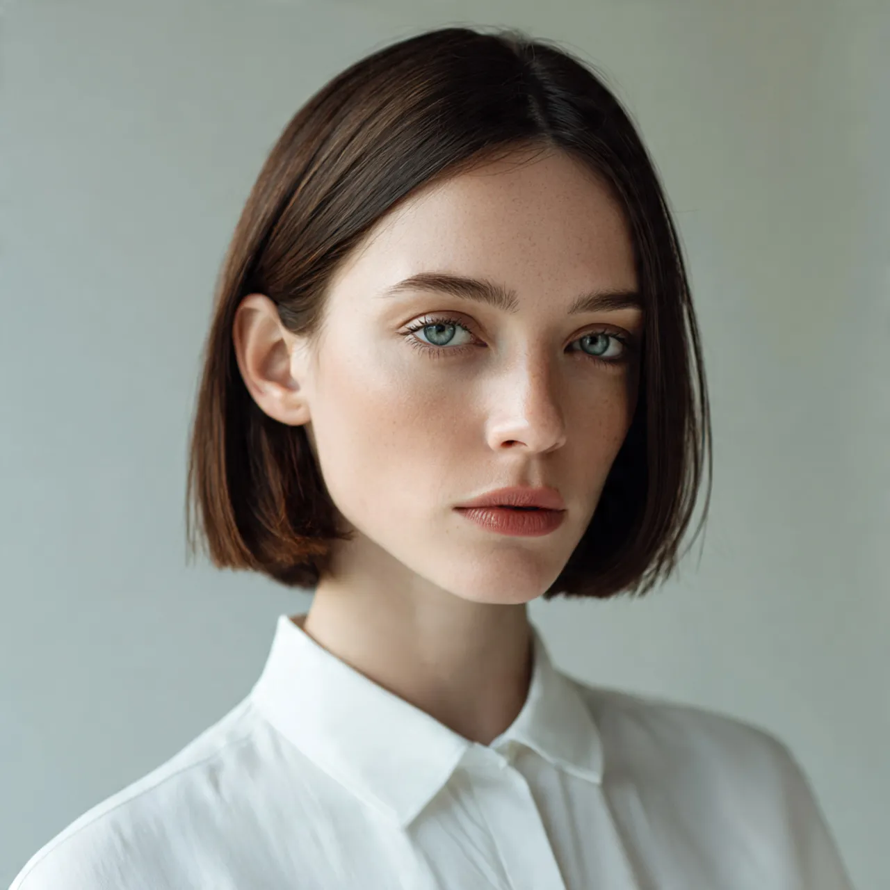 Collarbone-length straight cut ideas
