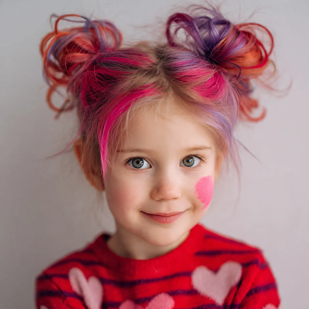 Colorful Valentine Hairstyle Ideas