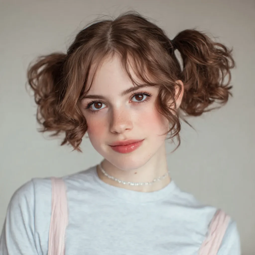 Cute pigtail Valentine ideas