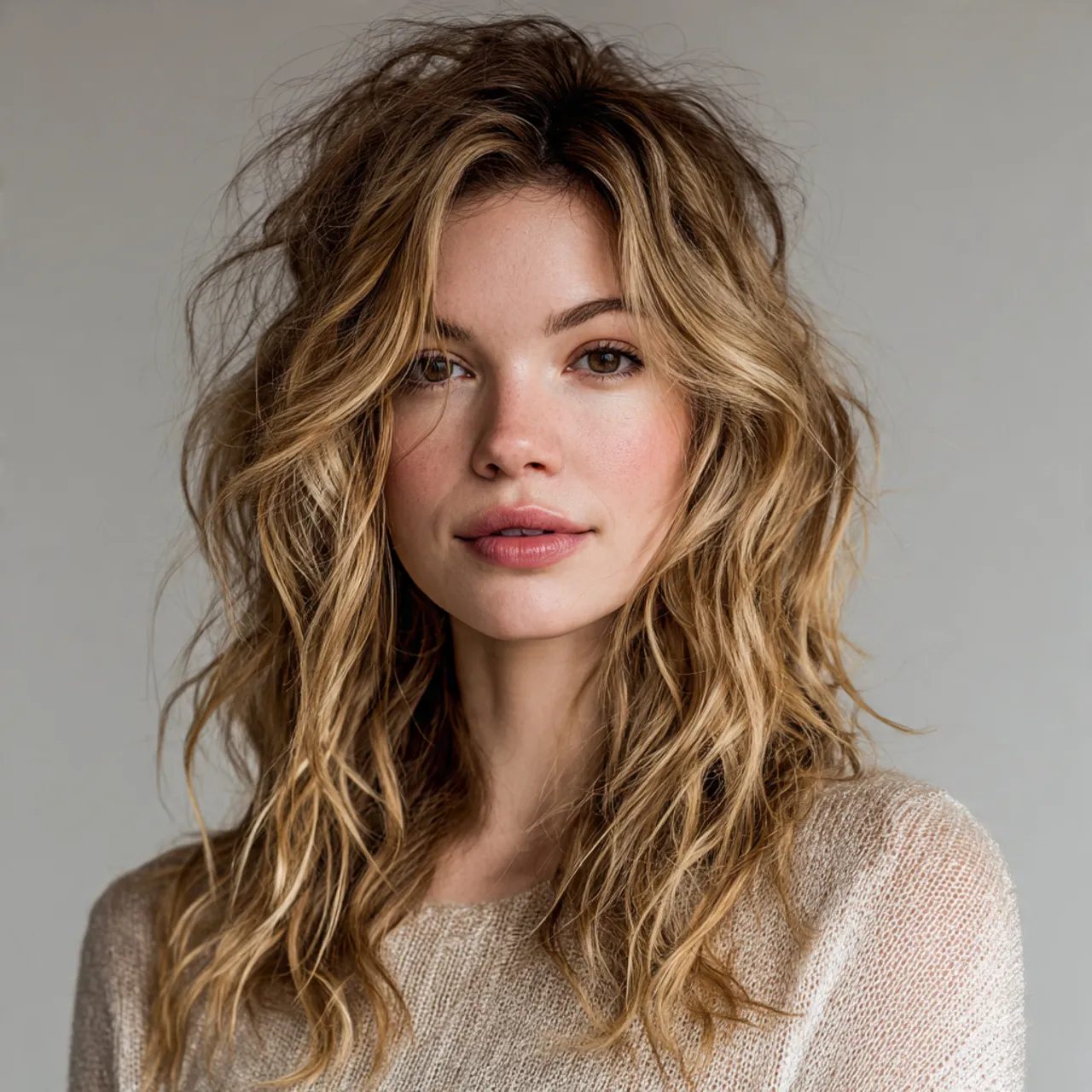 Effortless Tousled Hair Valentine Idea