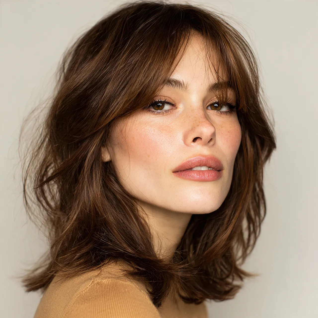 Face-Framing Medium Hair Ideas