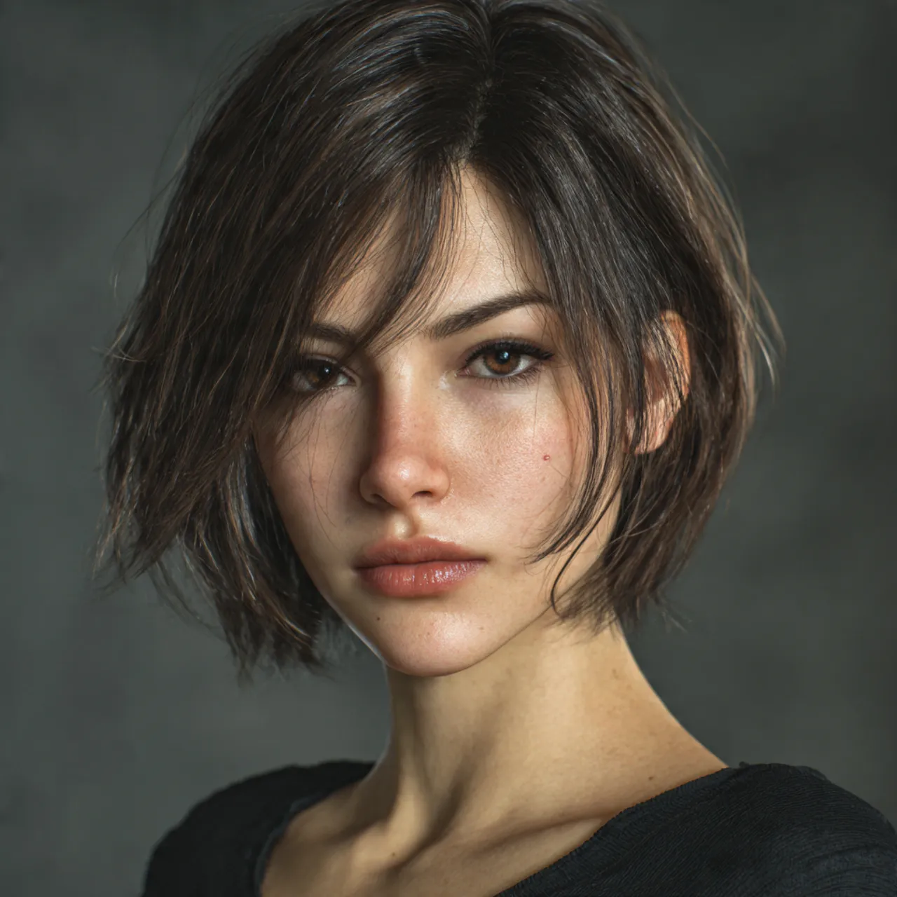 Feathered Jill Valentine Haircut Idea