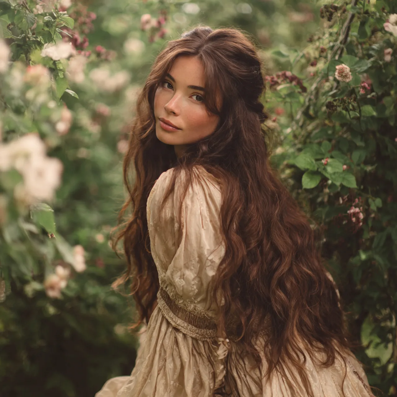 Garden-Inspired Hairstyle Idea