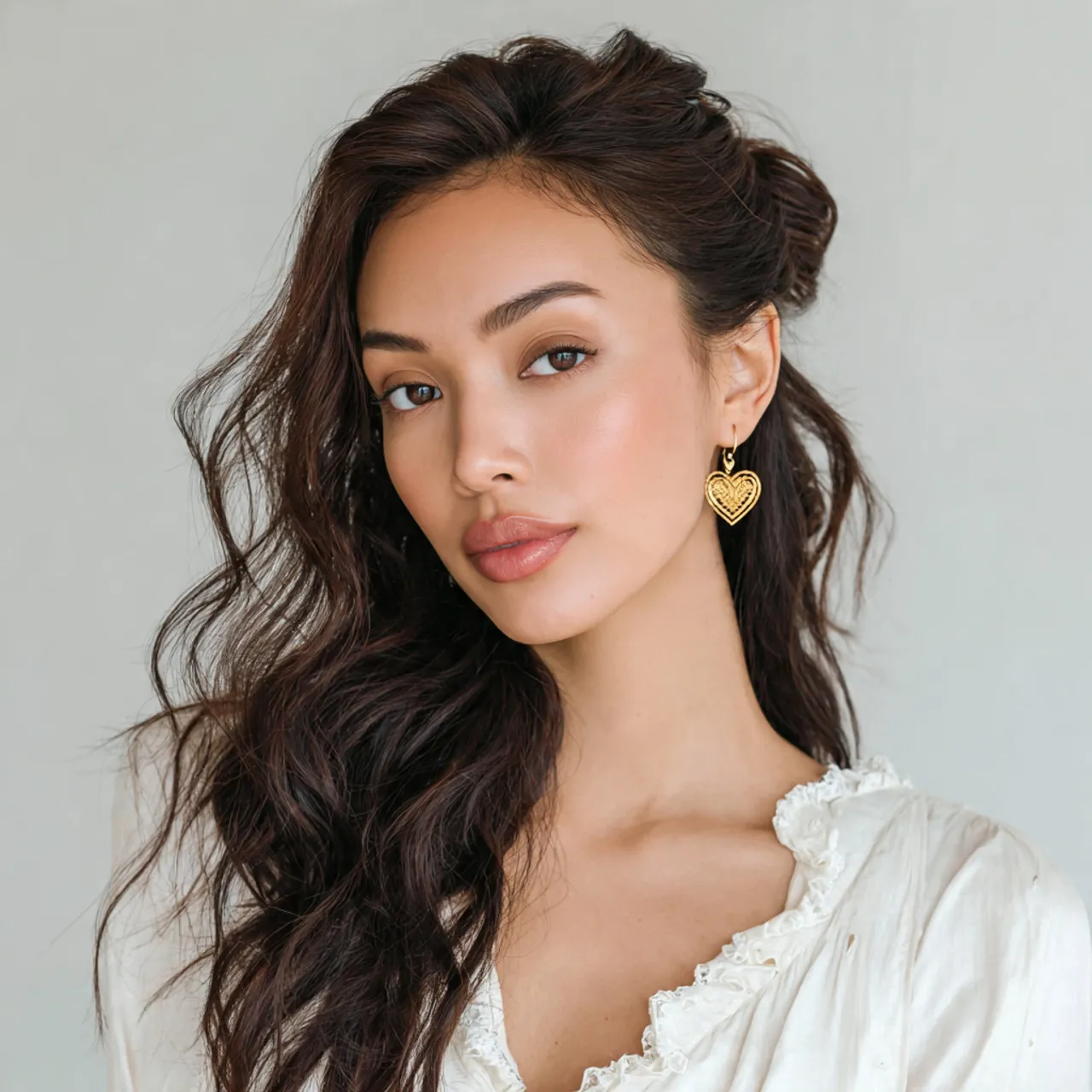 Half-Up Love-Inspired Hair Ideas