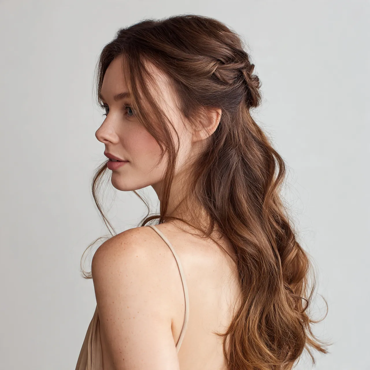Half-Up Valentine Hairstyles Ideas