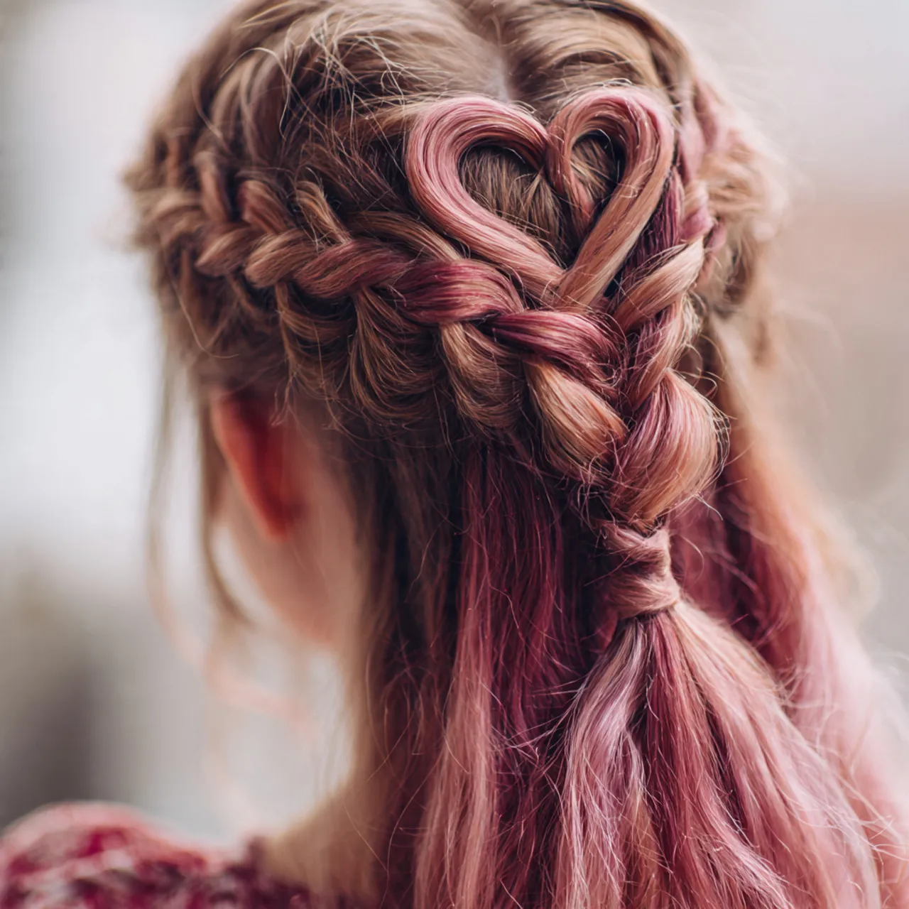 Heart Braid Hairstyle Idea