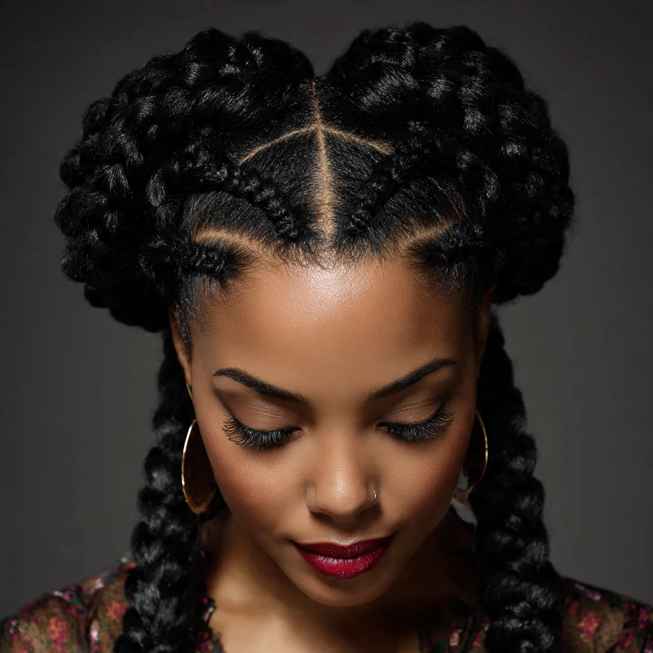 Heart-Inspired Cornrow Ideas