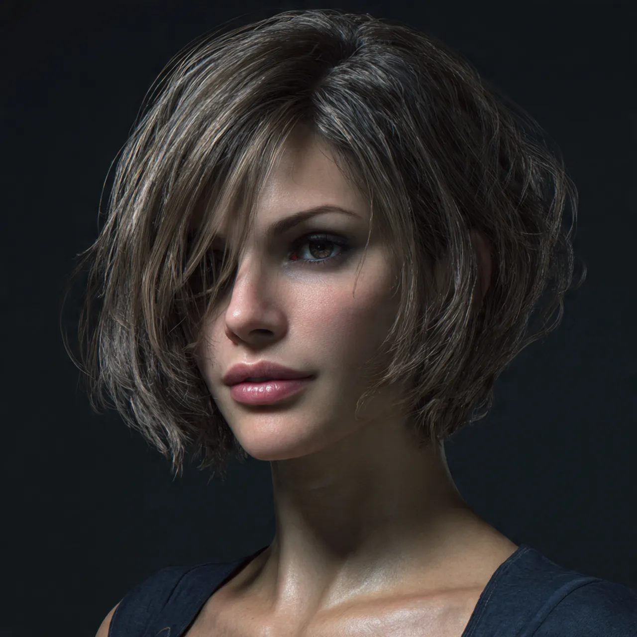 Layered Bob Jill Valentine Haircut Idea