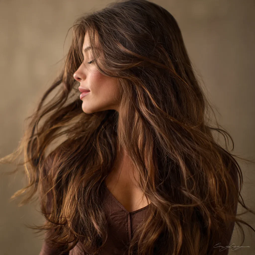 Long flowing romantic hair ideas