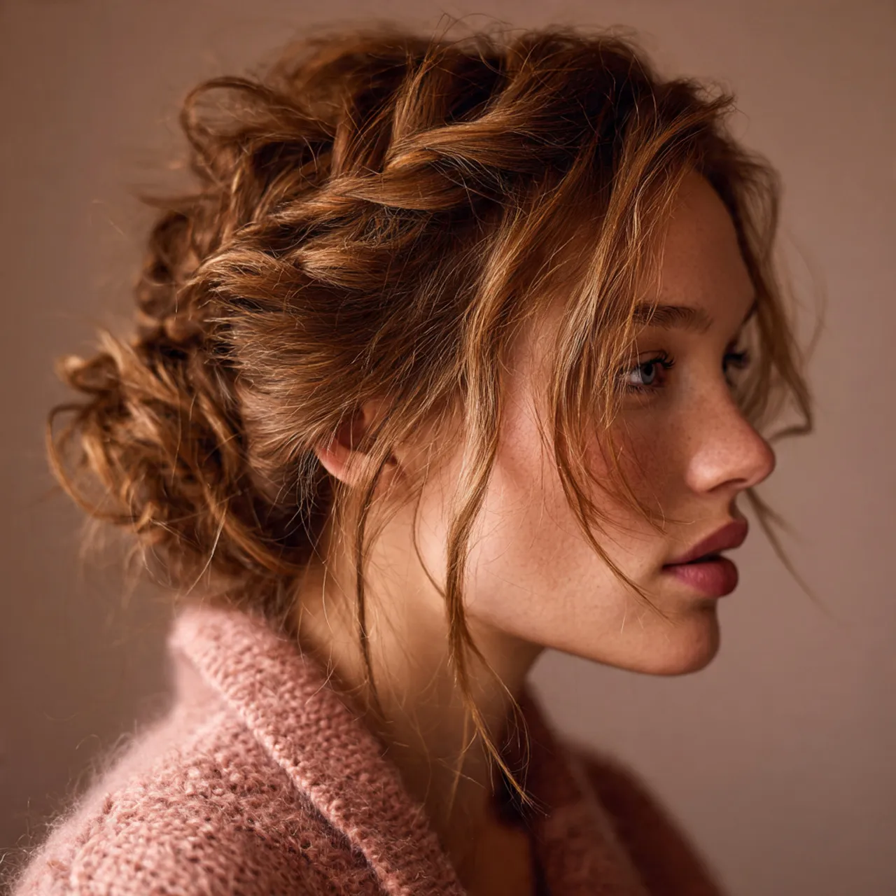 Messy Romantic Braid Valentine Ideas