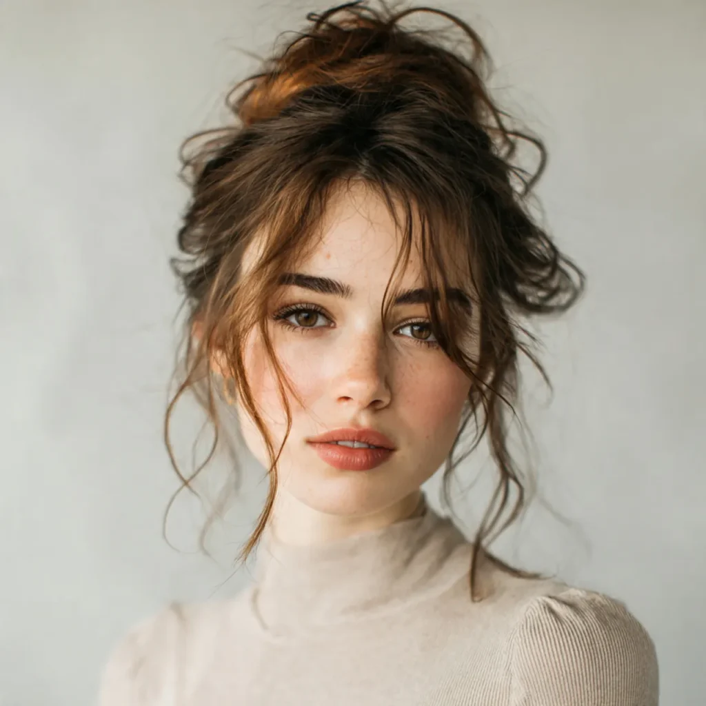 Messy romantic updo ideas