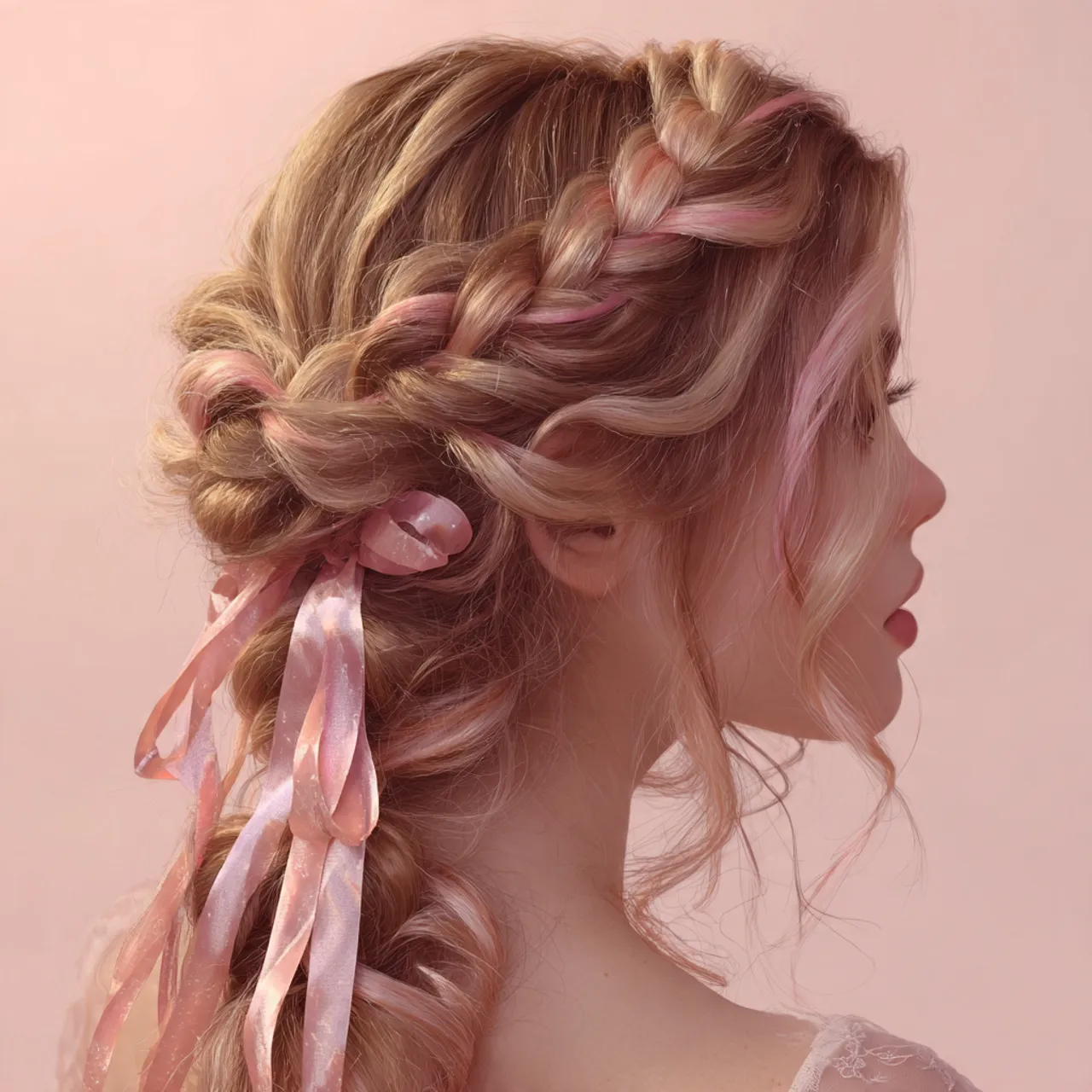 Ribbon-Enhanced Braid Valentine Ideas