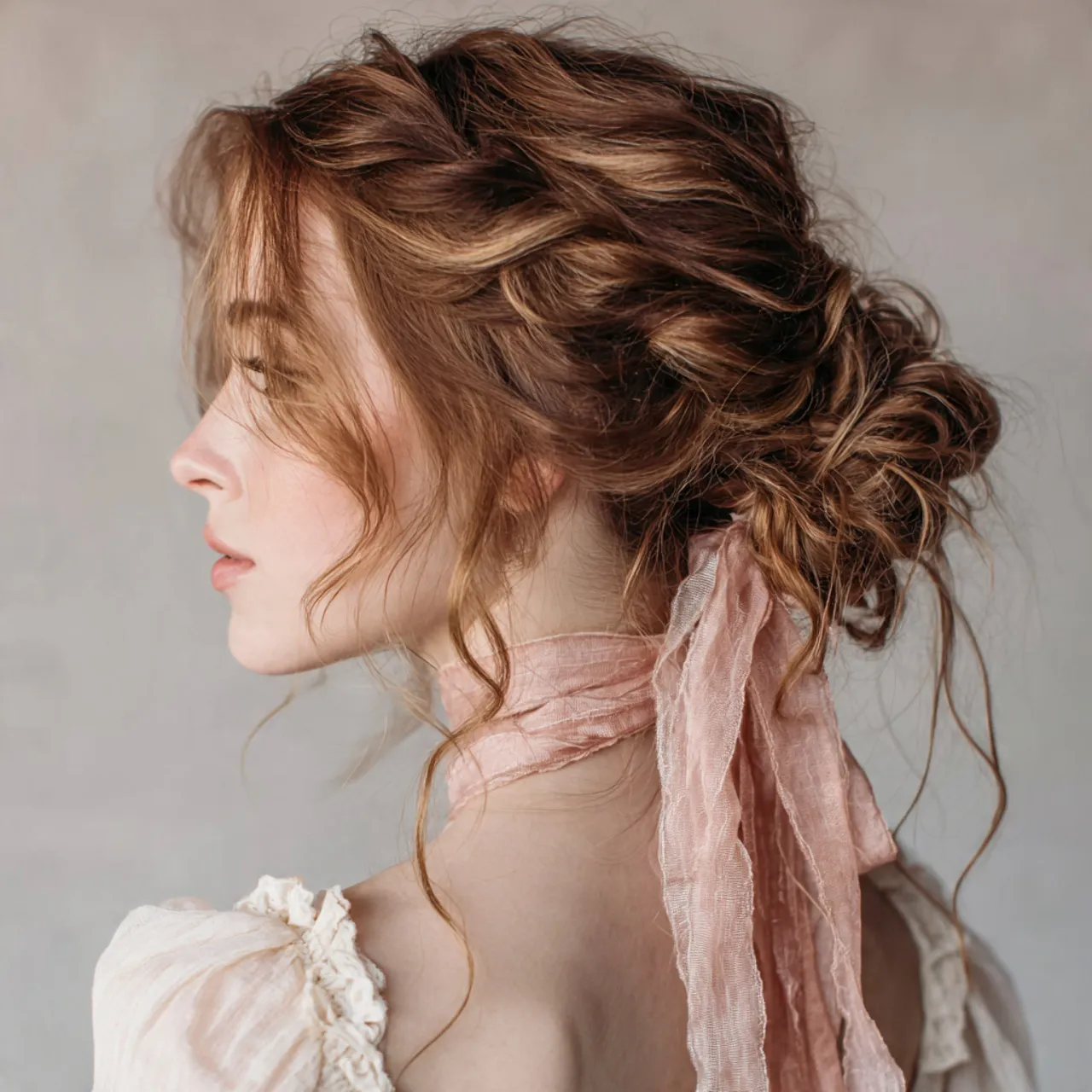 Ribbon-Tied Valentine Hairstyles Ideas