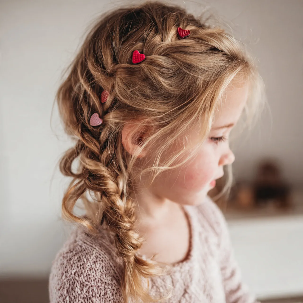 Side Braid Valentine Hairstyle Ideas