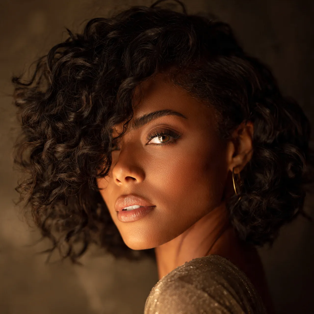 Side-Part Curly Hair Ideas