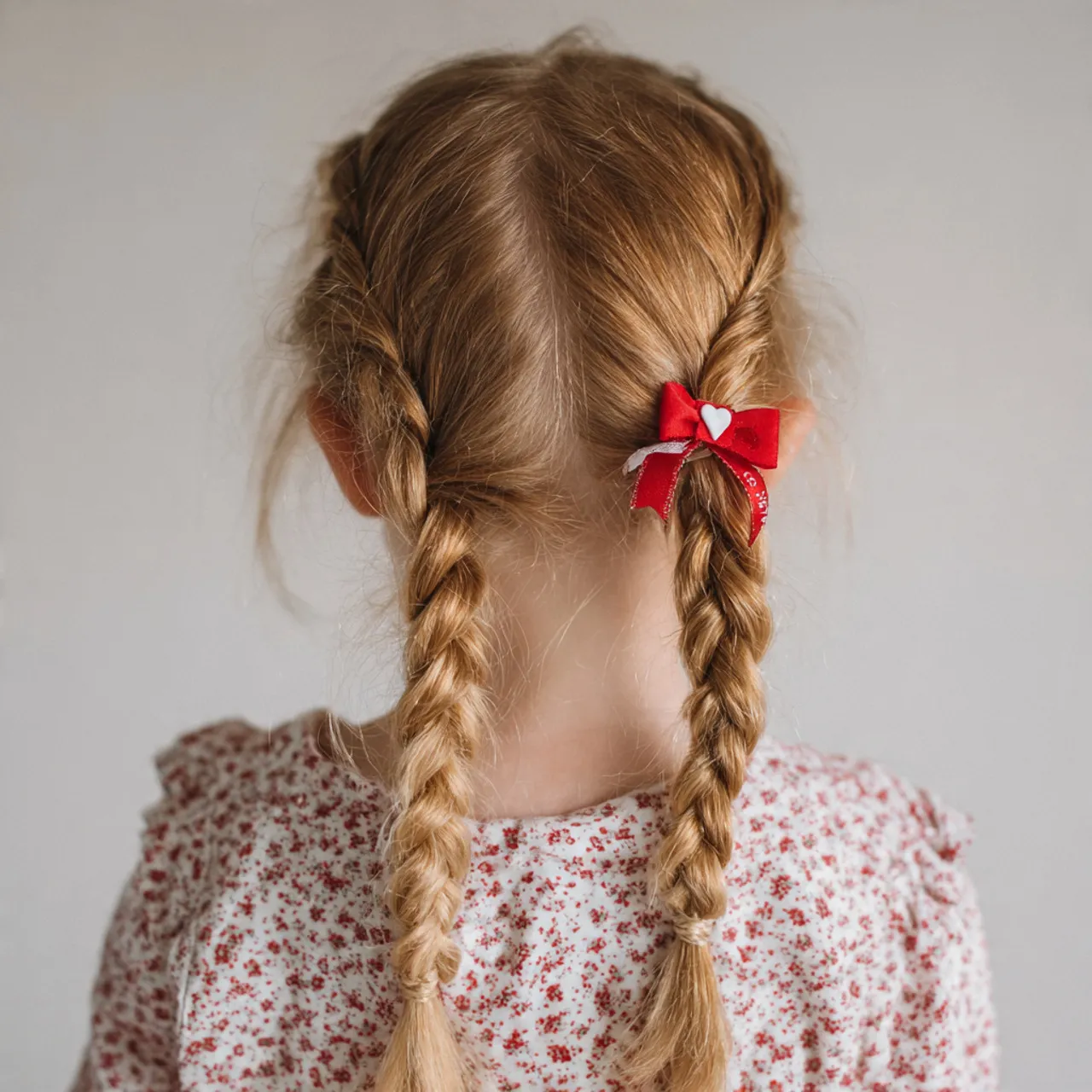 Simple Braided Valentine Hairstyle Ideas