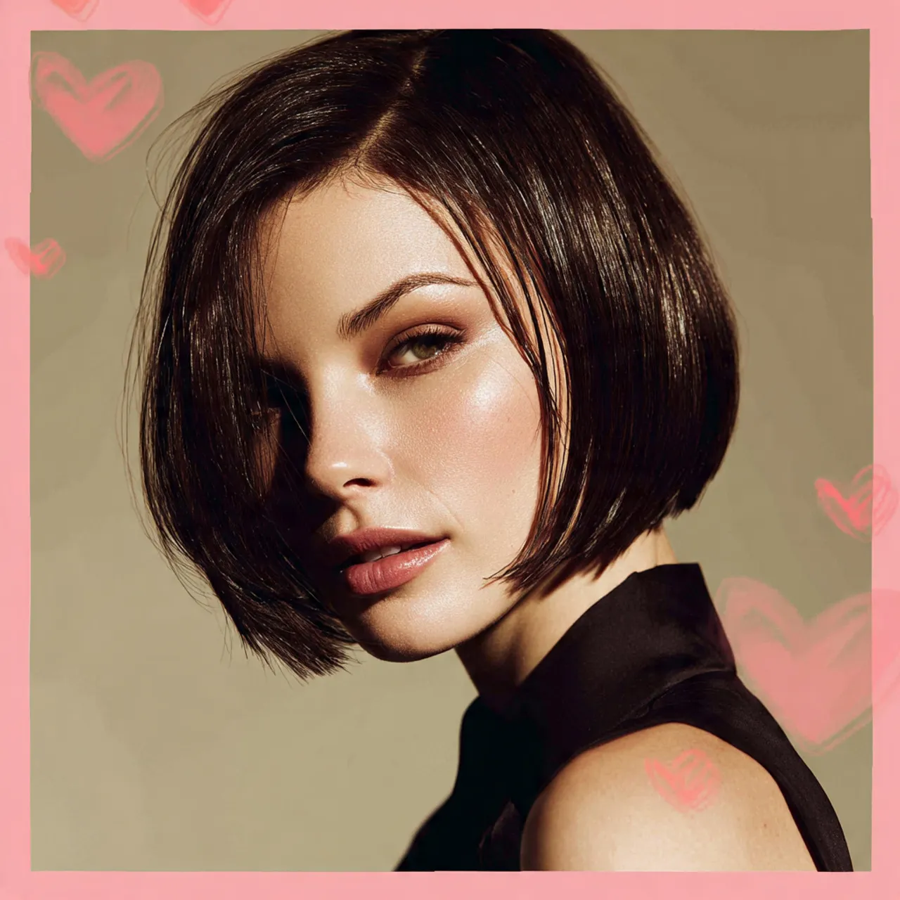 Sleek Chin-Length Jill Valentine Haircut Idea