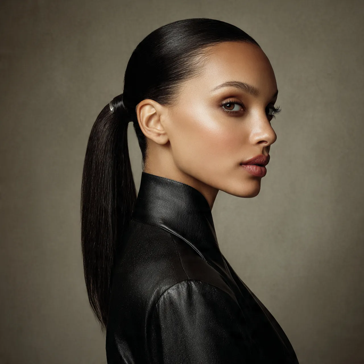 Sleek Ponytail with Love Details Ideas