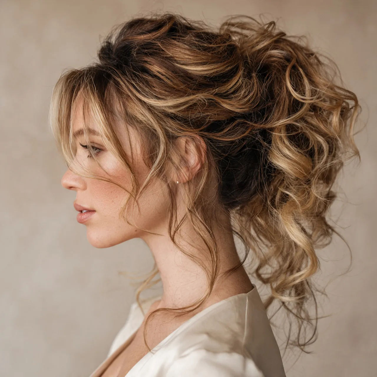 Soft Curly Ponytail Idea
