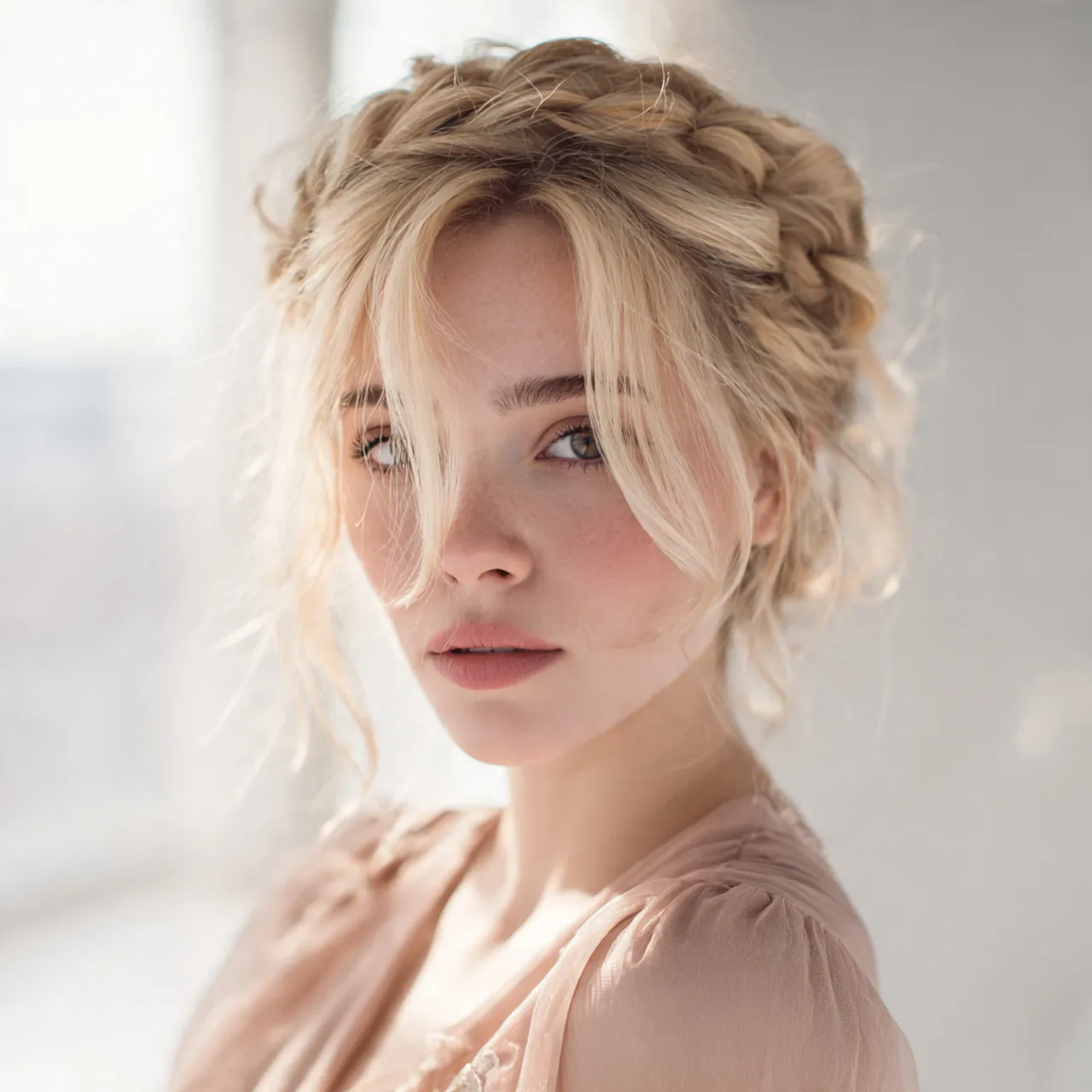 Twisted Crown Valentine Hairstyles Ideas