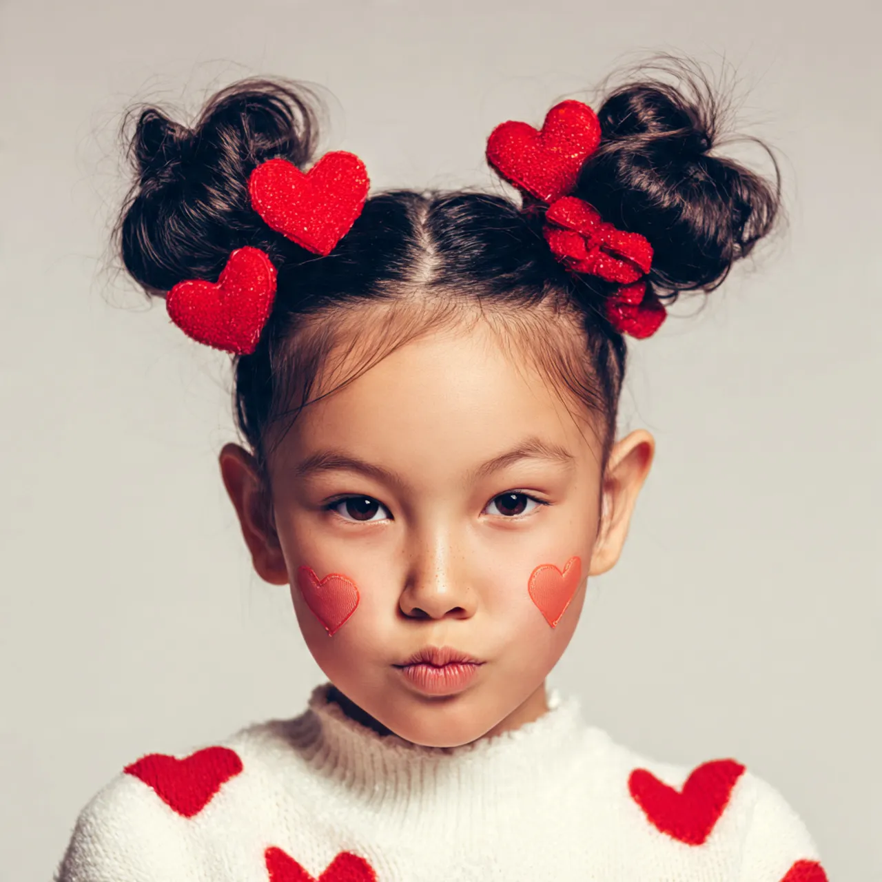 Valentine Space Bun Hairstyle Ideas