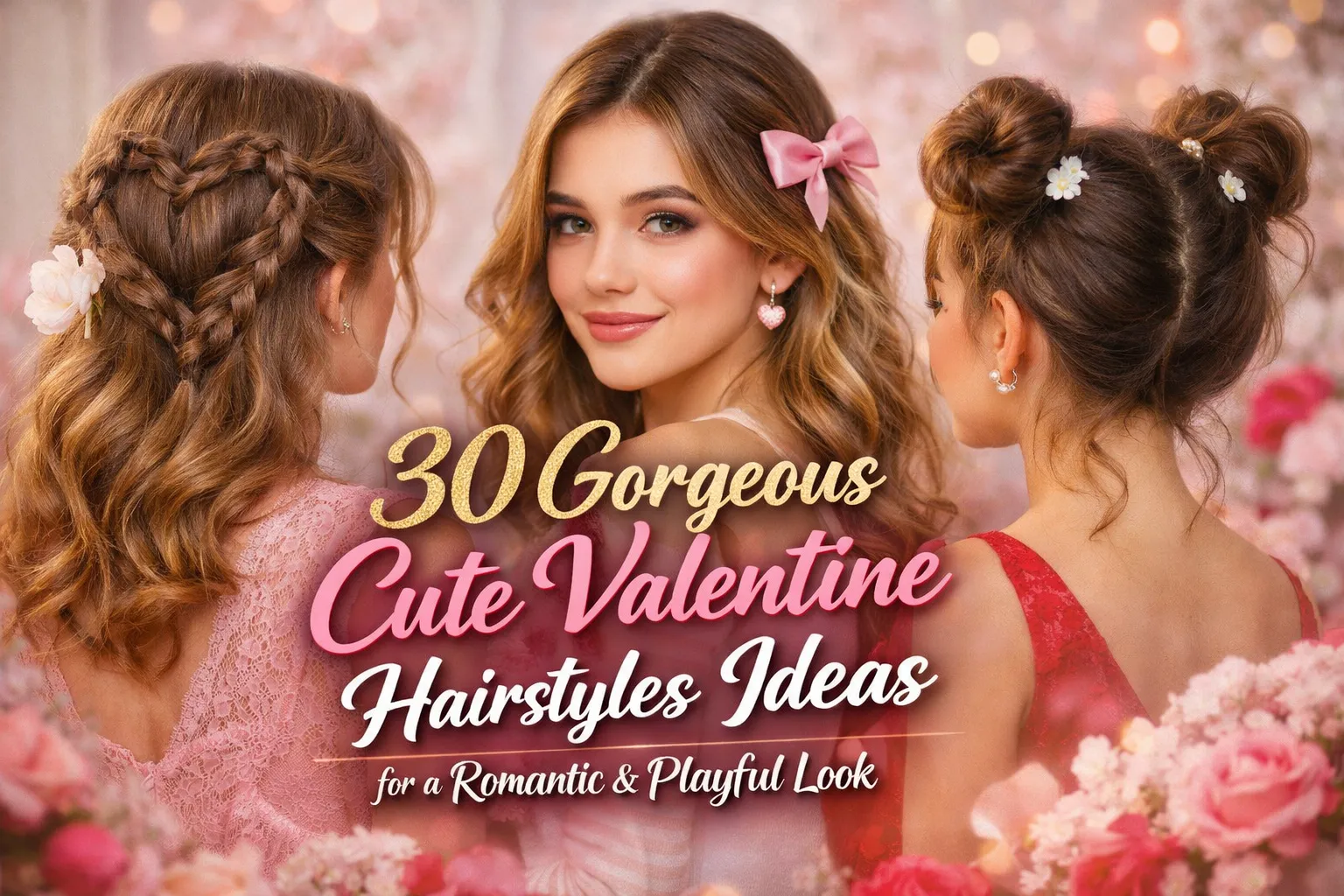 Cute Valentine hairstyles