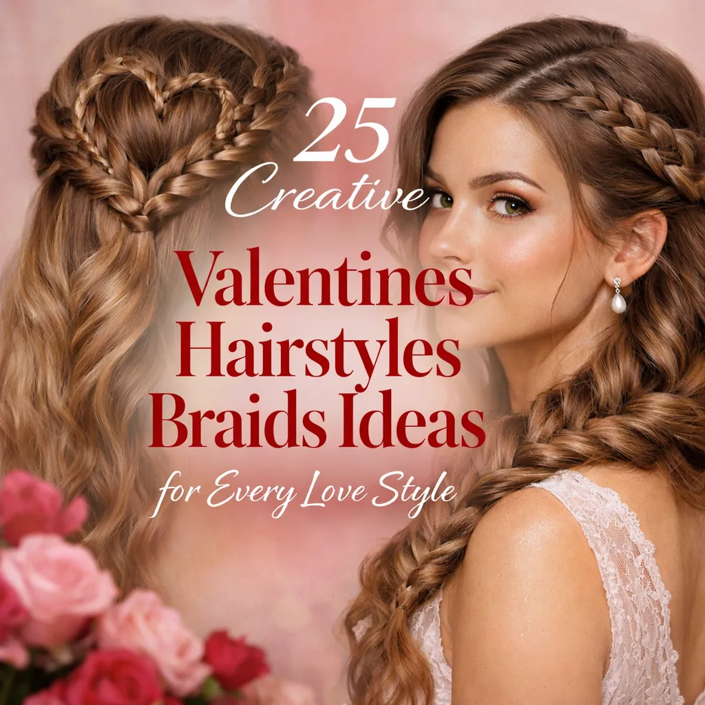 Valentines Hairstyles Braid