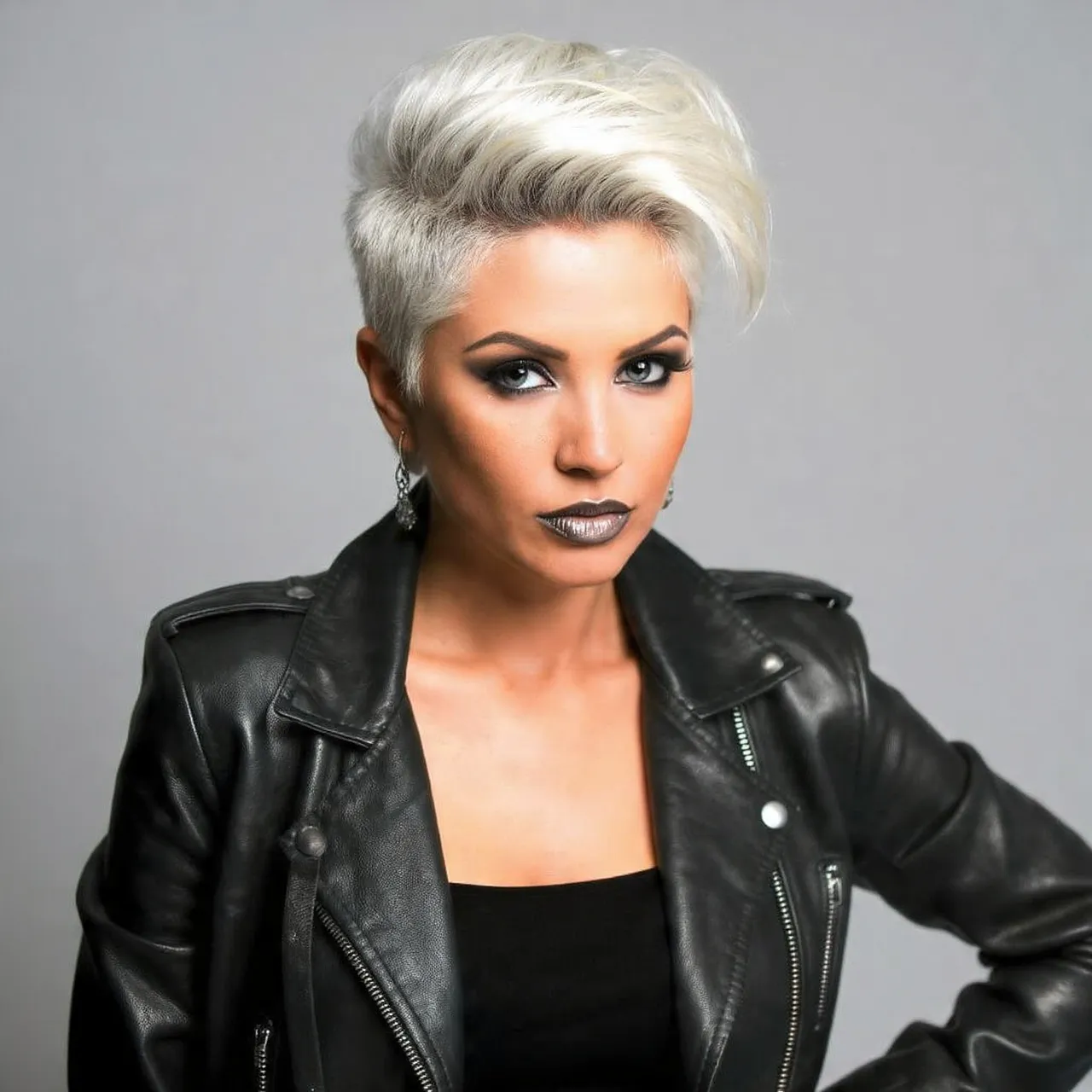 90s Bold Platinum Pixie Ideas