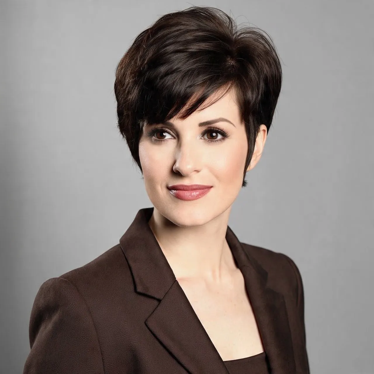 90s Classic Dark Brunette Pixie Ideas