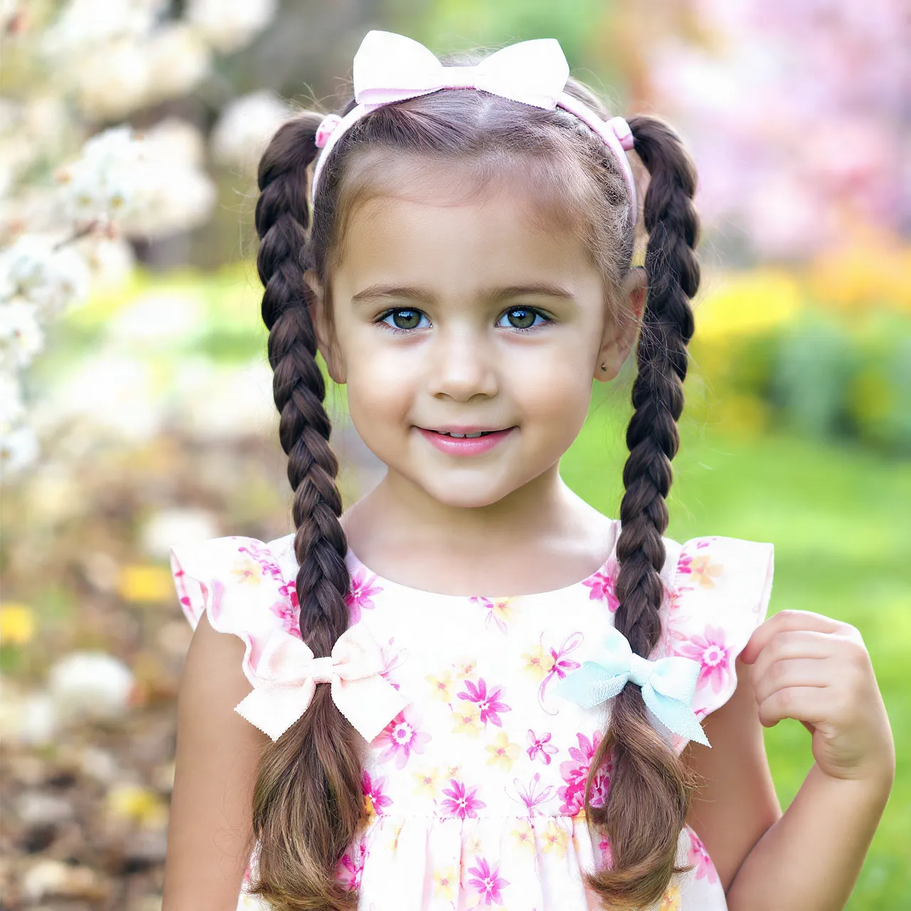 Braided Pigtails Easter Ideas