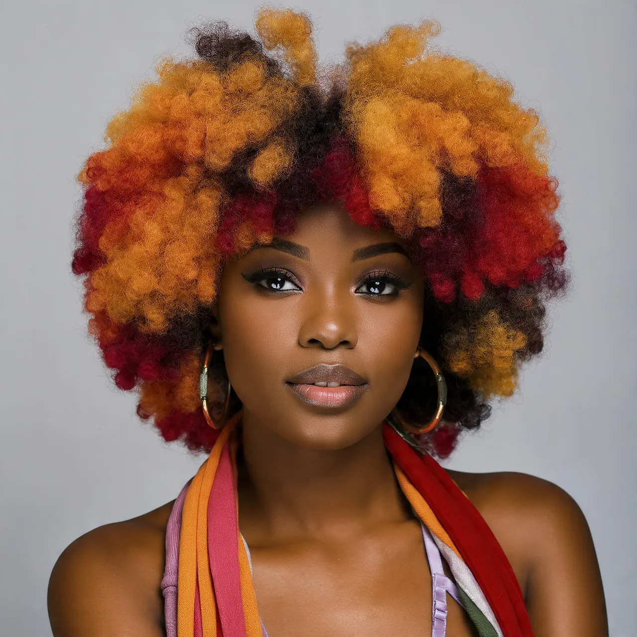 Colored Natural Afro Ideas