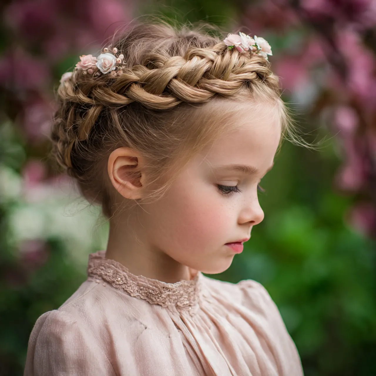 Crown Braid Easter Hair Ideas