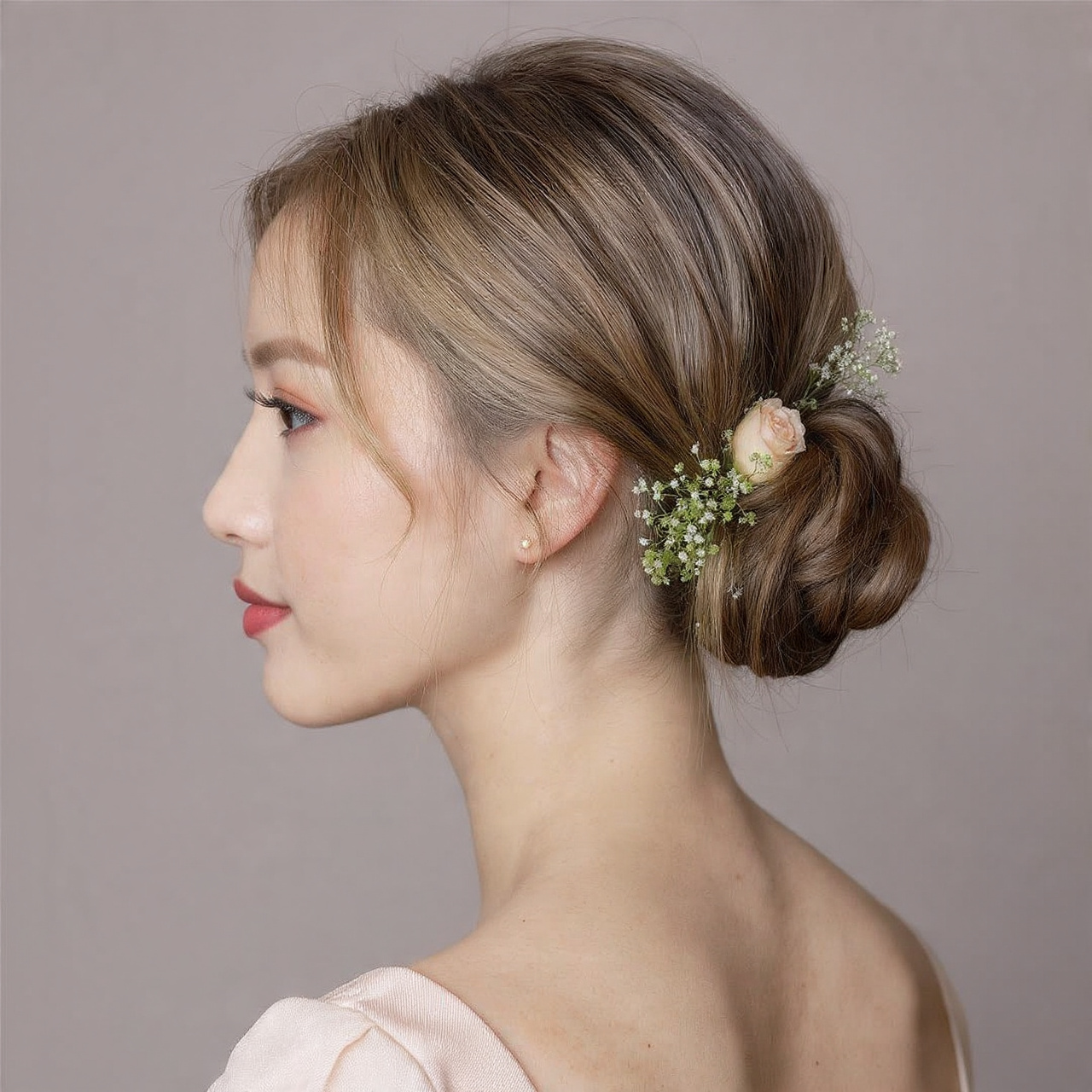 25 Cute Hairstyles for Easter Ideas to Brighten Your Spring Celebration 20 Elegant Chignon with Floral Details Ideas