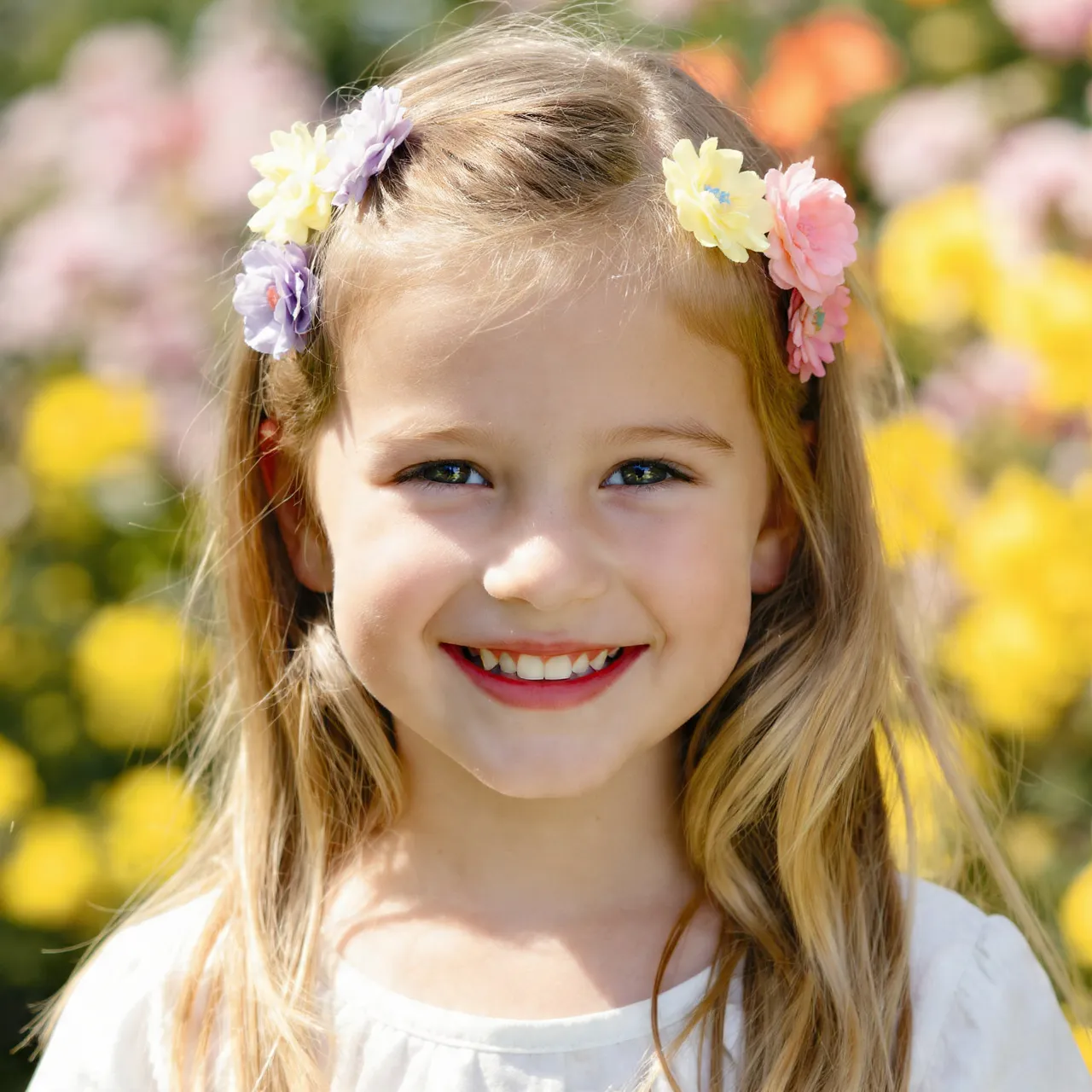 Flower Clip Hairstyle Ideas