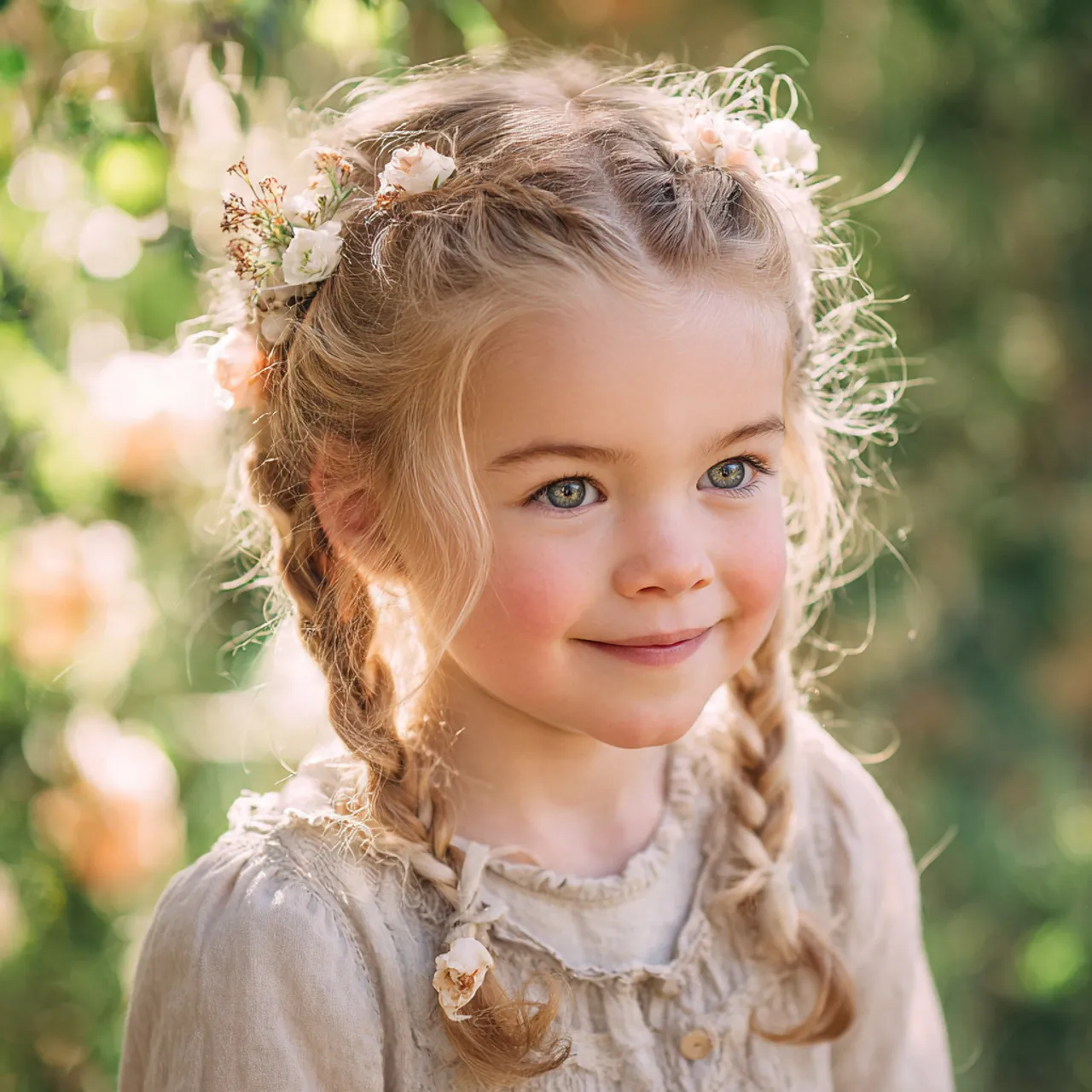 Garden Party Hair Ideas for Kids