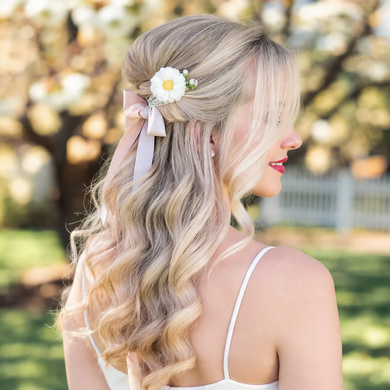 25 Cute Hairstyles for Easter Ideas to Brighten Your Spring Celebration 4 Half-Up Half-Down Easter Curl Ideas